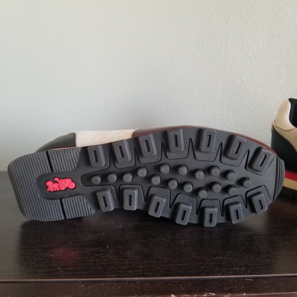 COACH Mens Hairy Suede Casual Trainer shoes sz 9.5 - Picture 2 of 11